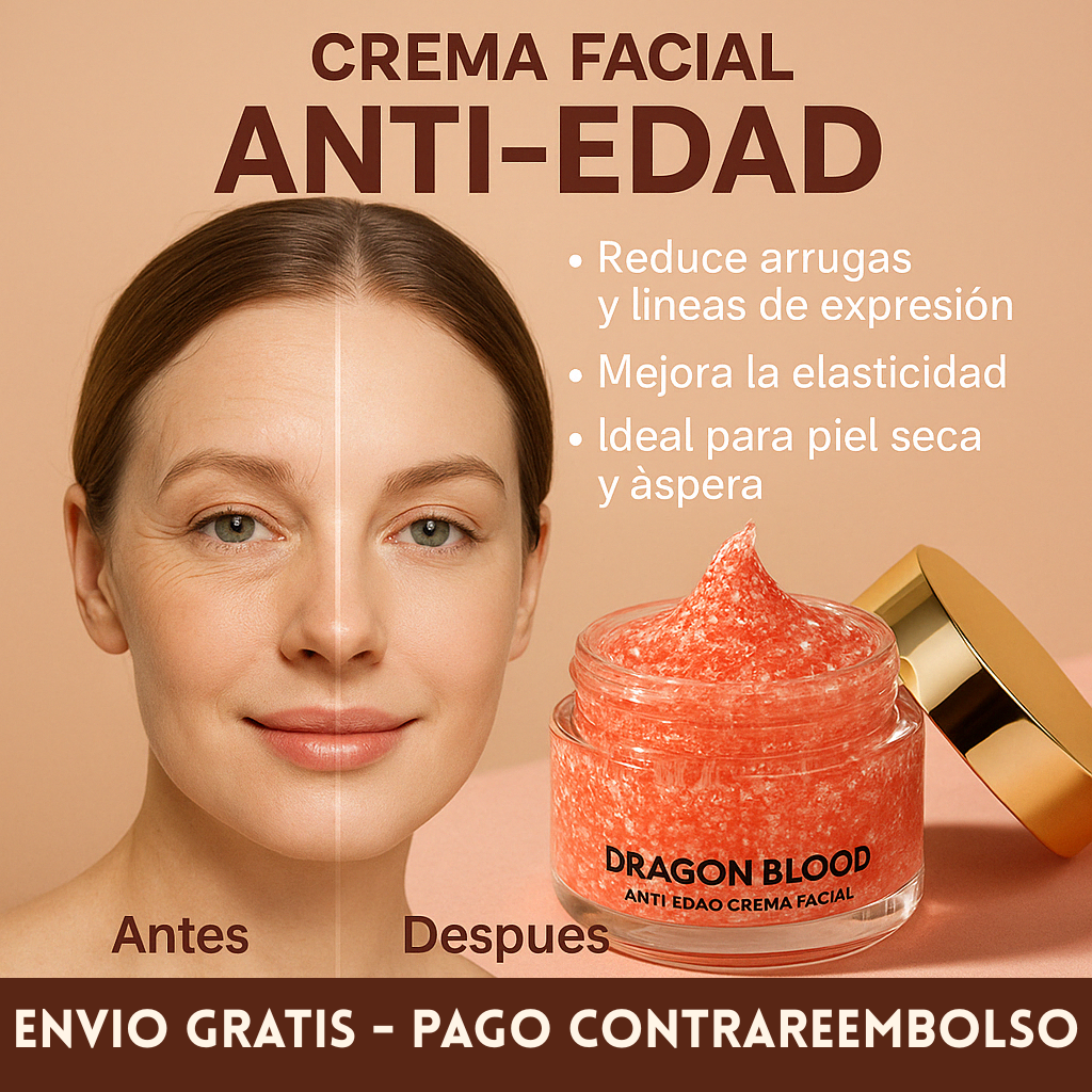Crema Facial Anti-Edad con extracto de sangre de dragón