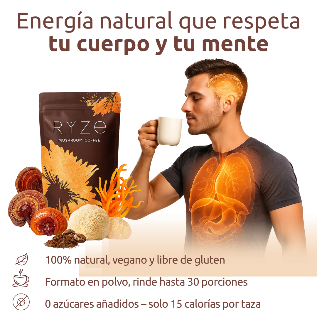 Ryze Mushroom Coffee → Energía, Control de Peso y Estímulo Natural