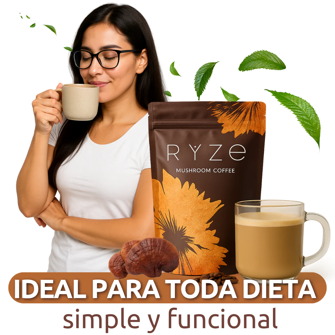 Ryze Mushroom Coffee → Energía, Control de Peso y Estímulo Natural