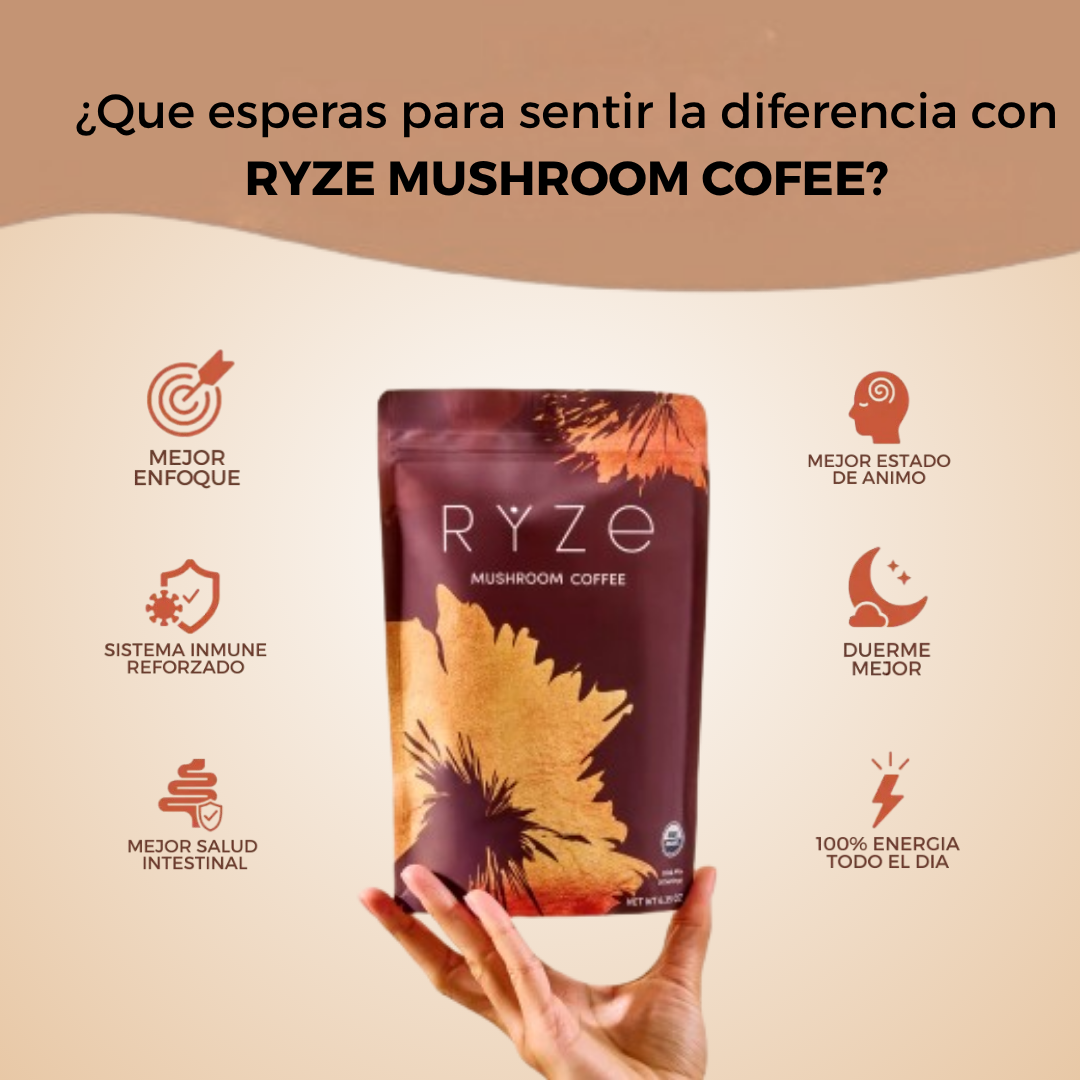Ryze Mushroom Coffee → Energía, Control de Peso y Estímulo Natural