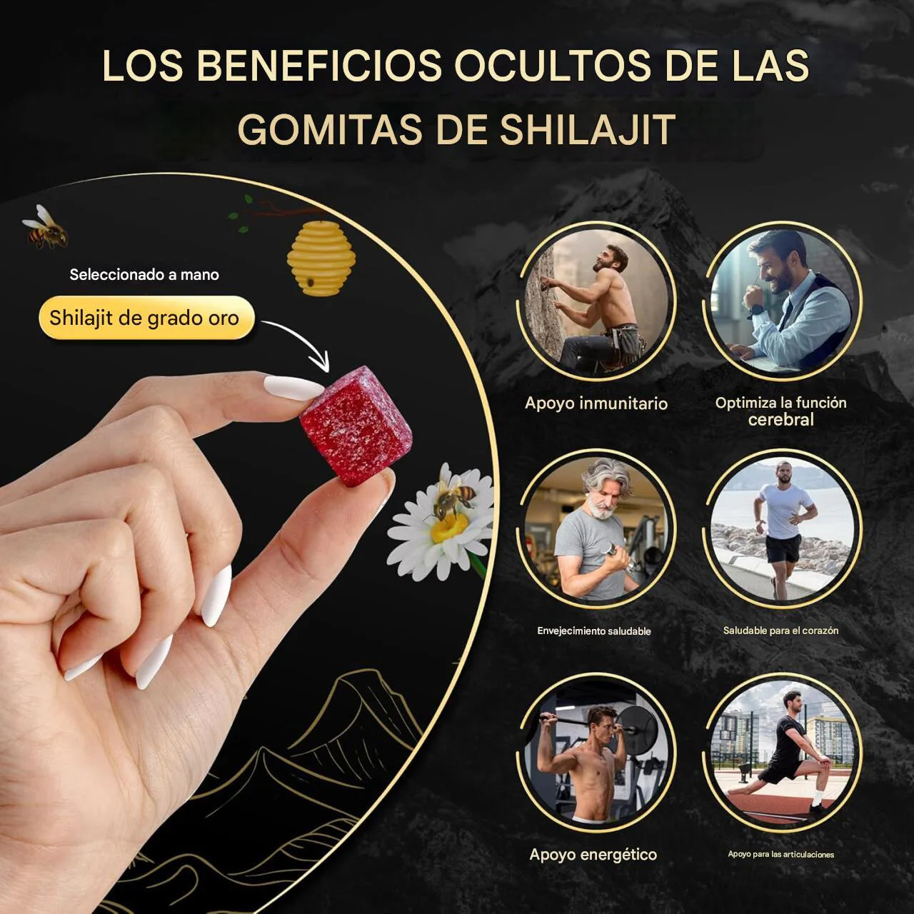 🍯 Gold Shilajit Gummies – Energía y Vitalidad Natural en Forma Deliciosa