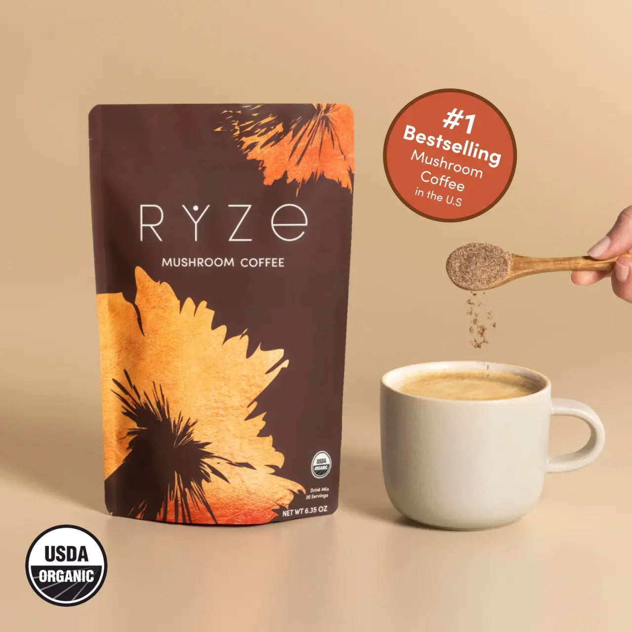 Ryze Mushroom Coffee → Energía, Control de Peso y Estímulo Natural