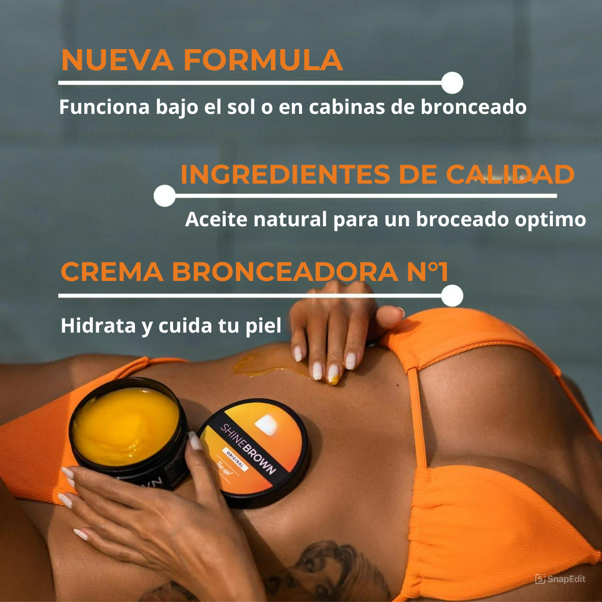 ShineBrown - La Crema de Bronceado que Revolucionará tu Verano 🔥COMPRA 1 Y LLEVA 1 GRATIS🔥