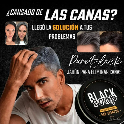 PureBlack™ - Jabón Anticanas Natural