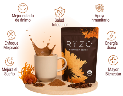 Ryze Mushroom Coffee → Energía, Control de Peso y Estímulo Natural
