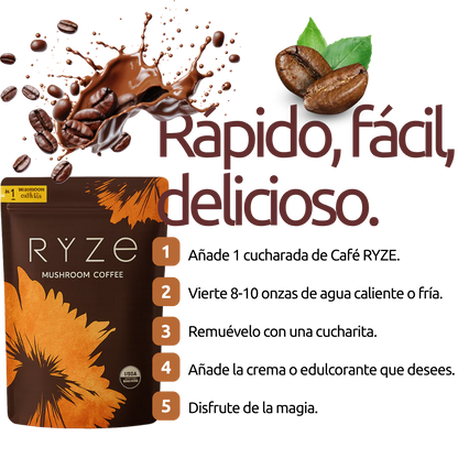 Ryze Mushroom Coffee → Energía, Control de Peso y Estímulo Natural