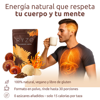 Ryze Mushroom Coffee → Energía, Control de Peso y Estímulo Natural