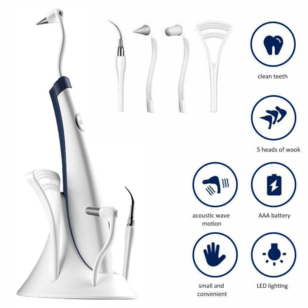 Cepillo Ultrasonico Dental con 5 Cabezales